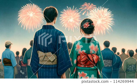 夏日祭夜煙火約會 114269944