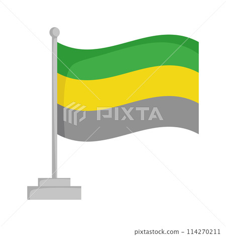 Lithromantic pride flag isolated on white background Vector Illustration 114270211