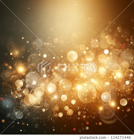 Background material No.9_Shining ball of light_LuxuriousGoldenBackground2 [AI generated image] 114271446