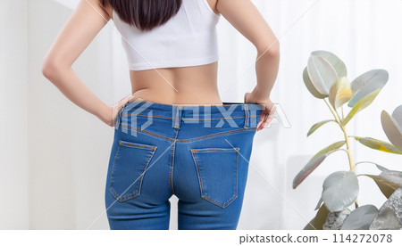 節食成功的女人的照片 114272078