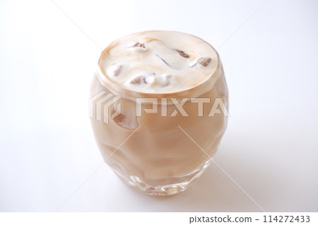 Iced latte and space 114272433