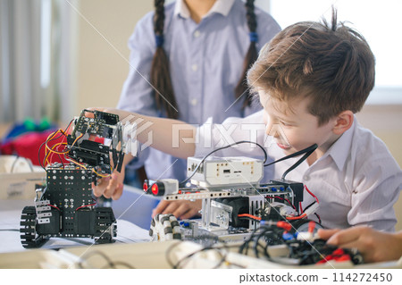 Technical activities for small children. Communication and digital concept. 114272450