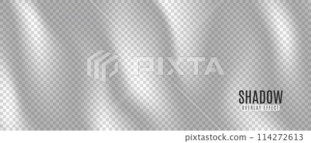 Shadow overlay effect. Transparent soft light wave and shadows from leaves. Mockup of abstract transparent shadow overlay effect and natural lightning scene. Vector illustration Shadow overlay effect. Transparent soft light wave and shadows from leaves. Mockup of abstract transparent shadow overlay effect and natural lightning scene. Vector illustration 114272613