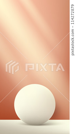Realistic 3d circle frame product stage background. Abstract geometric frame. Empty product display presentation, round frame. Minimal vertical scene. Product platform background. Vector Realistic 3d circle frame product stage background. Abstract geometric frame. Empty product display presentation, round frame. Minimal vertical scene. Product platform background. Vector 114272879