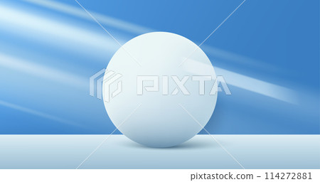 Realistic 3d circle frame product stage background. Abstract geometric frame. Empty product display presentation, round frame. Minimal scene. Product platform background. Vector illustration Realistic 3d circle frame product stage background. Abstract geometric frame. Empty product display presentation, round frame. Minimal scene. Product platform background. Vector illustration 114272881