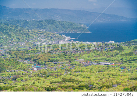 (Shizuoka Prefecture) View towards Ito City from the summit of Mt. Omuroyama 114273042