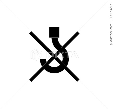DO NOT USE HOOKS - PACKAGING Flat Vector Icon 114273214