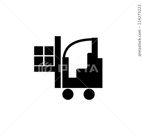 Loader icon, Forklift Flat Vector Icon Loader icon, Forklift Flat Vector Icon 114273222