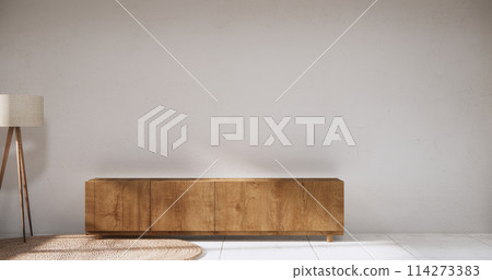 Cabinet on scene living room wall decoration and granite tiles floor. Cabinet on scene living room wall decoration and granite tiles floor. 114273383