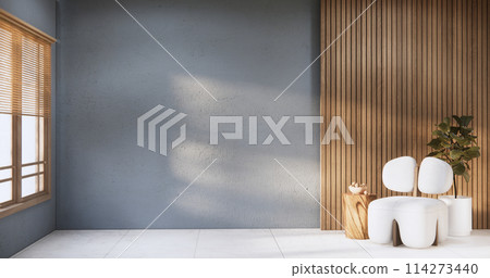 grey Living room modern minimal style with sofa armchair on tiles granite floor. grey Living room modern minimal style with sofa armchair on tiles granite floor. 114273440