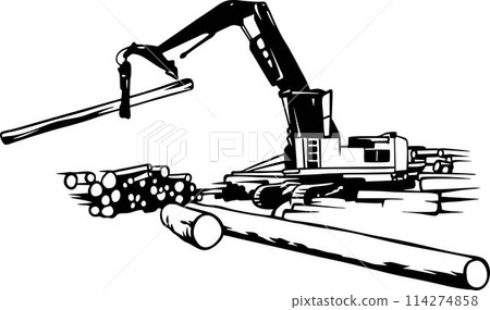 Log Loader - Special Vehicle - Heavy Machinery, Logging and Construction Machinery Stencil Cut File - Cricut file. Log Loader - Special Vehicle - Heavy Machinery, Logging and Construction Machinery Stencil Cut File - Cricut file. 114274858