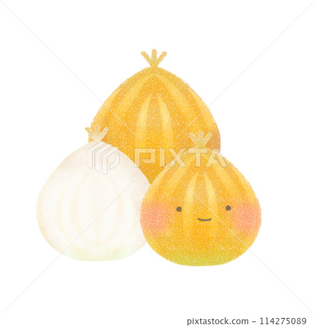 Illustration of a cute onion 114275089