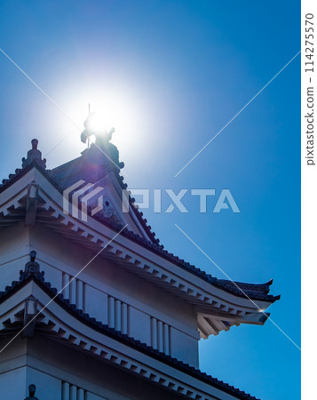 Nobou Castle Oshi Castle Ruins: Details of the impregnable castle that cannot be conquered: Fantastic scenery with halation Nobou Castle Oshi Castle Ruins: Details of the impregnable castle that cannot be conquered: Fantastic scenery with halation 114275570