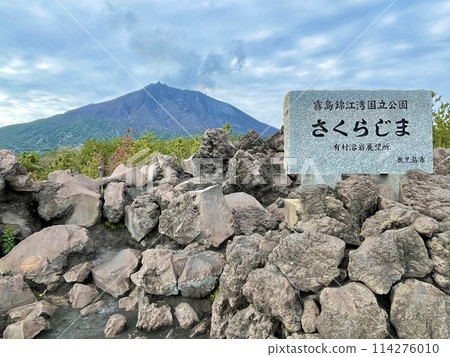 [Kagoshima] Sakurajima seen from the Arimura Lava Observatory in Kirishima-Kinkowan National Park 114276010