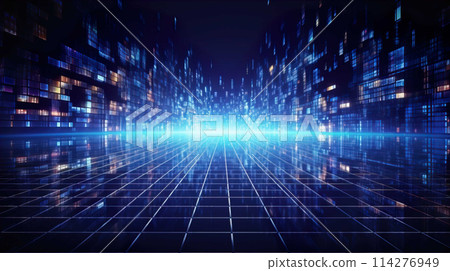 Big Data Space ,Abstract background, futuristic texture design for Business science and Technology advertising , Generate AI Big Data Space ,Abstract background, futuristic texture design for Business science and Technology advertising , Generate AI 114276949