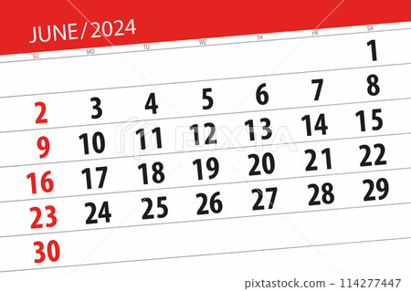 Calendar 2024, deadline, day, month, page, organizer, date, June 114277447
