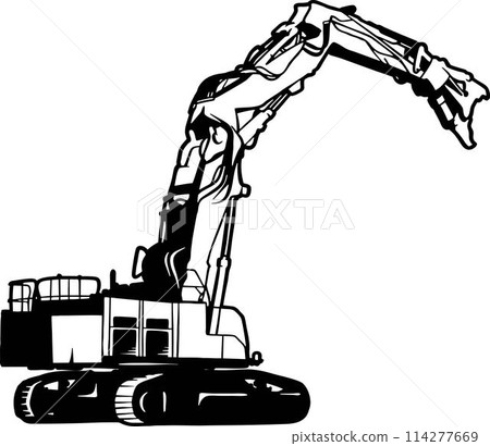 Log Loader - Special Vehicle - Heavy Machinery, Logging and Construction Machinery Stencil Cut File - Cricut file. 114277669