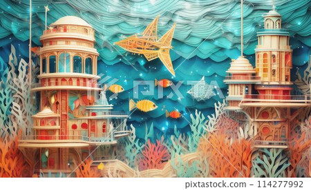 海洋世界裡建造的美麗建築 114277992