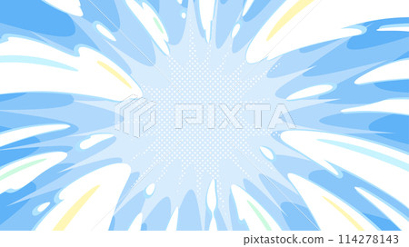 Explosion effect background illustration_16:9 114278143