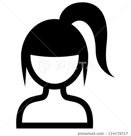 Woman hairstyle icon vector illustration graphic design Woman hairstyle icon vector illustration graphic design 114278317
