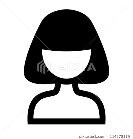 Woman hairstyle icon vector illustration graphic design Woman hairstyle icon vector illustration graphic design 114278319