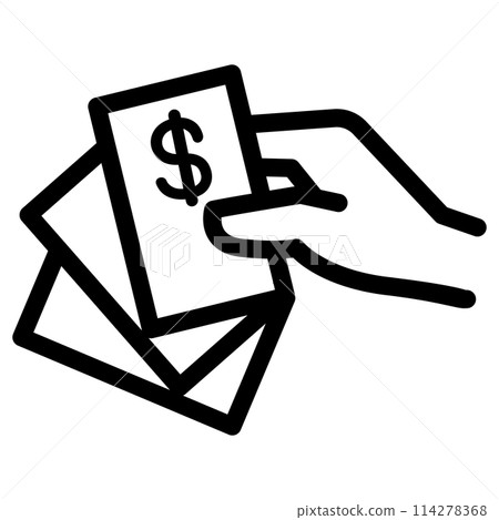 Buy icon in thin line style. Vector illustration graphic design Buy icon in thin line style. Vector illustration graphic design 114278368