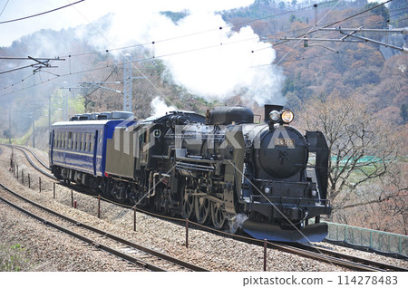 Joetsu Line Kamimaki-Minakami JR East C61-20 + SuHaFu 12-161 (Takasaki) Test run 114278483