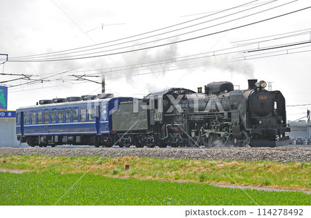 上越線 八木原澀川 JR東日本 C61-20+Suhafu 12-161（高崎）試運行 114278492