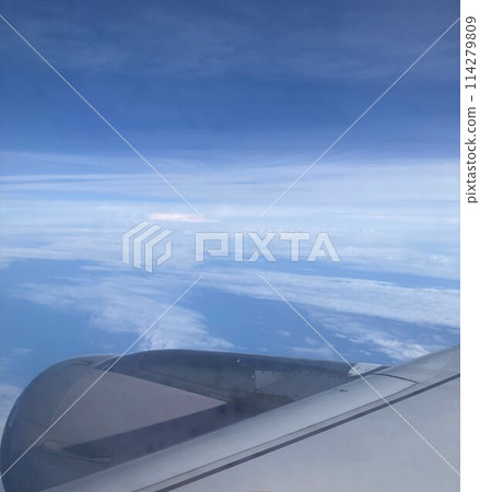 Cloud seen from an airplane 114279809