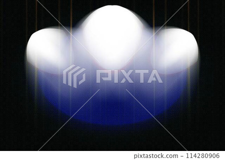 Curtain or drapes blue background. Curtain or drapes blue background. 114280906