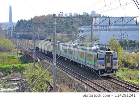 函館本線 森林公園厚別 JR 北海道 Kiha 201 系列 D-104 編組 + 731 系列 G-108 函館本線 森林公園厚別 JR 北海道 Kiha 201 系列 D-104 編組 + 731 系列 G-108 114281241