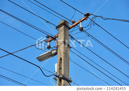 Electric line post 114281455