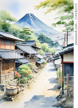 懷舊的日本街景 114282213