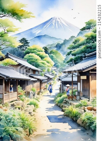 懷舊的日本街景 懷舊的日本街景 114282215