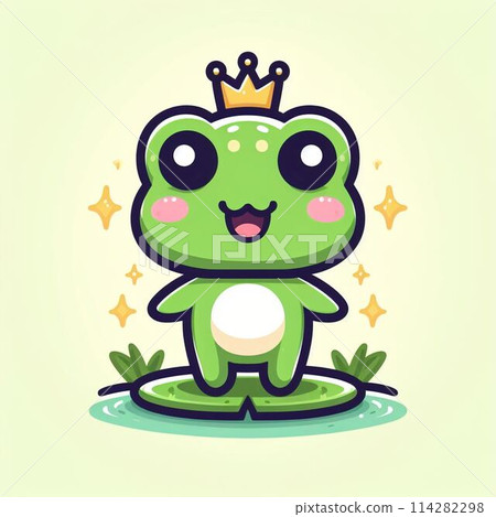 Cute frog 114282298