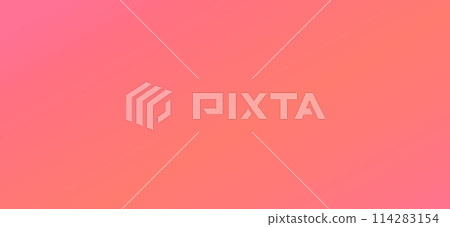 Bright coral gradient. Pink peach background for design. Smooth transition of pastel warm pink color. 114283154