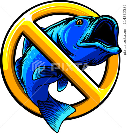 bass fish fishing vector illustration design isolated on white background digital hand draw bass fish fishing vector illustration design isolated on white background digital hand draw 114283582