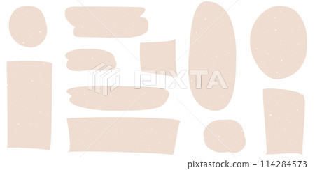 Hand drawn grainy textboxes set 114284573