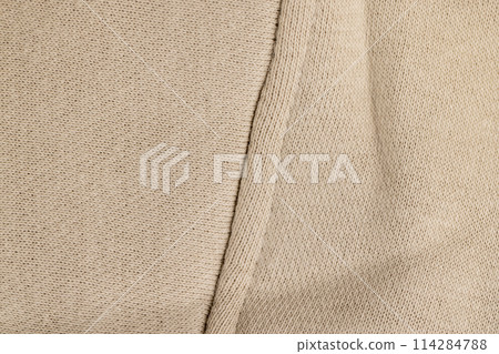 beige fabric for clothing production 114284788