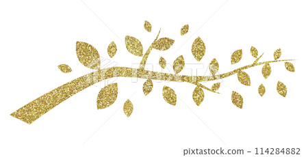 插圖素材樹植物黃金 114284882