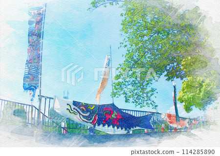 [Aichi Prefecture] Saya River Sokyo Park in Kanie Town, Kaifu District 114285890