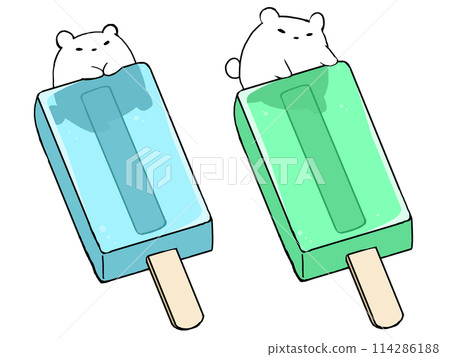 Ice candy melon soda bear 114286188
