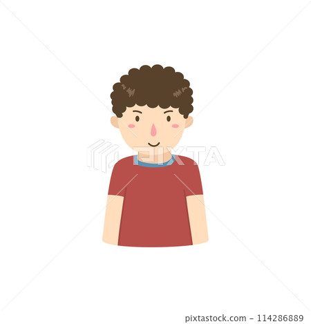 Hand drawn people avatar  114286889