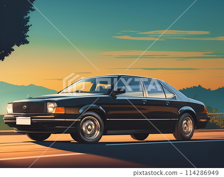 黑漆車“AI生成影像” 黑漆車“AI生成影像” 114286949