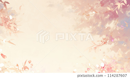 夢幻般的粉紅玫瑰花框背景圖 114287607