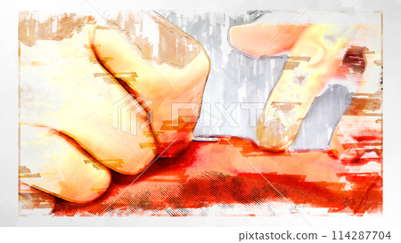 sketch sketch style sew needle thread kimono Japanese sewing hand sewing sewing handmade 114287704