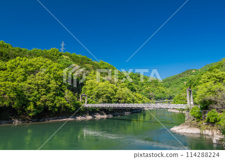 宇治川吊橋 天瀨橋 京都府宇治市 114288224