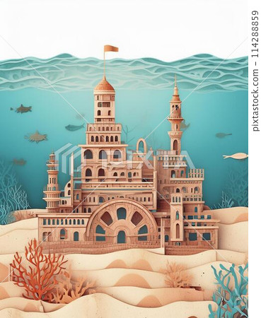 海洋世界裡建造的美麗建築 114288859