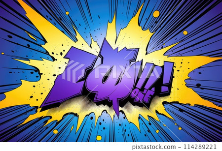 Color abstract cartoon background or children playground banner design element. overlay colorful spotty pattern of geometric shape, line and dot in trendy 114289221