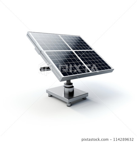 Photovoltaic solar panels isolated from the white background Photovoltaic solar panels isolated from the white background 114289632